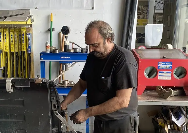 John Bolt at Bolt's Auto in Orillia, Ontario